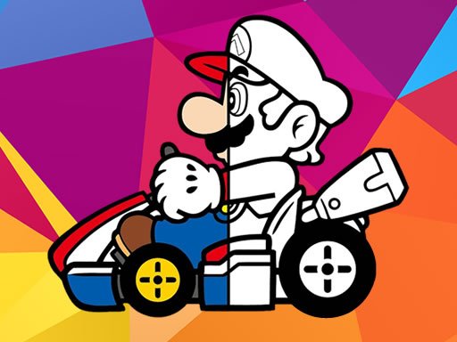 Mario Driving Coloring
