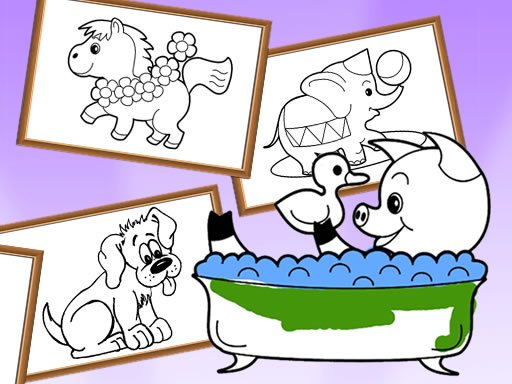 Animals Cartoon Coloring