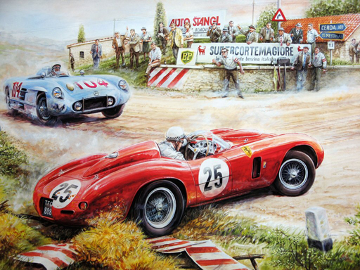 Painting Vintage Cars Jigsaw