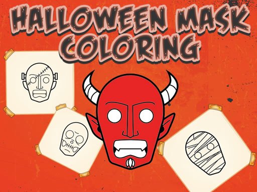 Halloween Mask Coloring